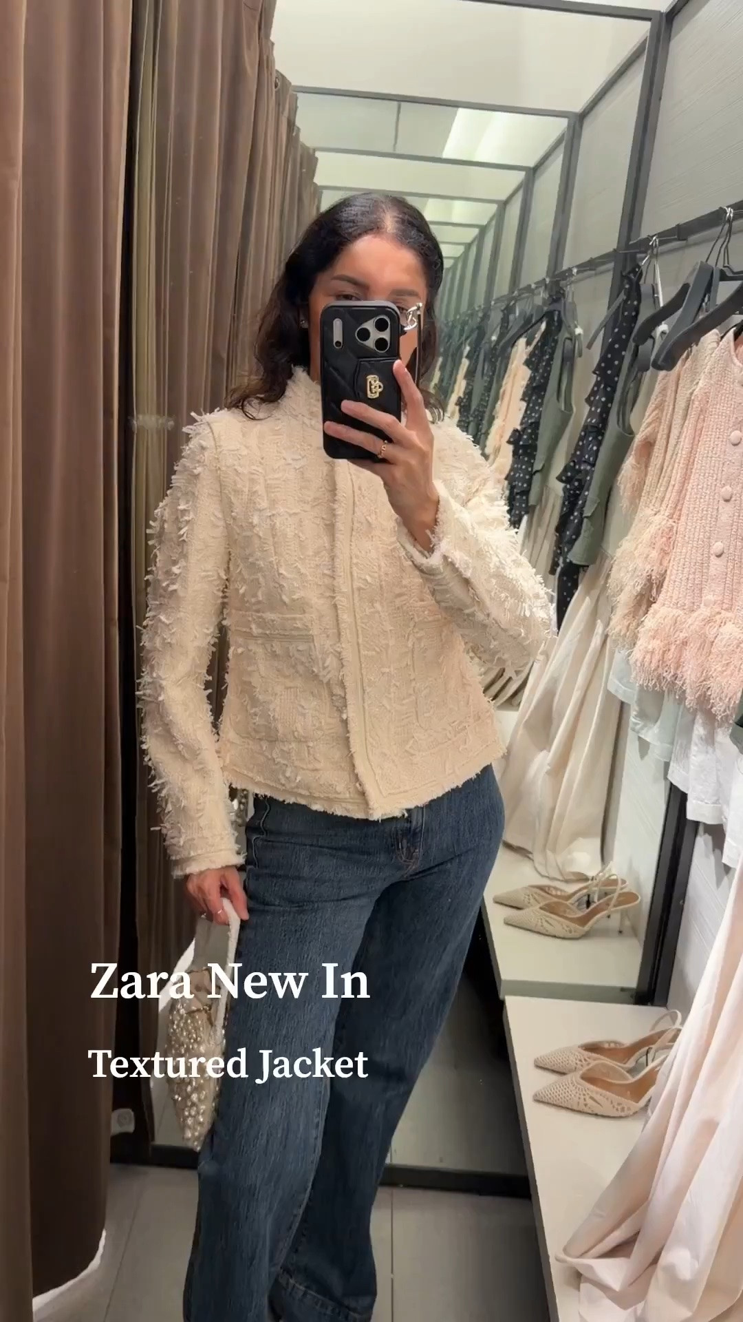 Zara white textured jacket 🤍 Such a gorgeous piece! I love the textured fabric and elevated design—it instantly makes a simple pair of denim jeans look more polished and expensive.

This is exactly the kind of jacket you can wear with jeans for an effortless everyday look or dress up with trousers, skirts and dresses.

➡️ Wearing size XS

➡️ My Body dimensions
Bra: 32C (81 cm)
Waist: 26” (66 cm)
Hips: 38” (96.5 cm)
Height: 5’7” (170 cm)

Zara white jacket | Zara textured jacket | white jacket | textured jacket | Zara new arrivals | Zara outfit | jacket with jeans | denim outfit | elevated casual outfit | classy casual outfit | expensive looking outfit | fall jacket | transitional outfit | outfits over 40

#ZaraFinds #ZaraJacket #DenimOutfit #LTKStyle

#LTKgrwm #LTKootd #LTKOver40