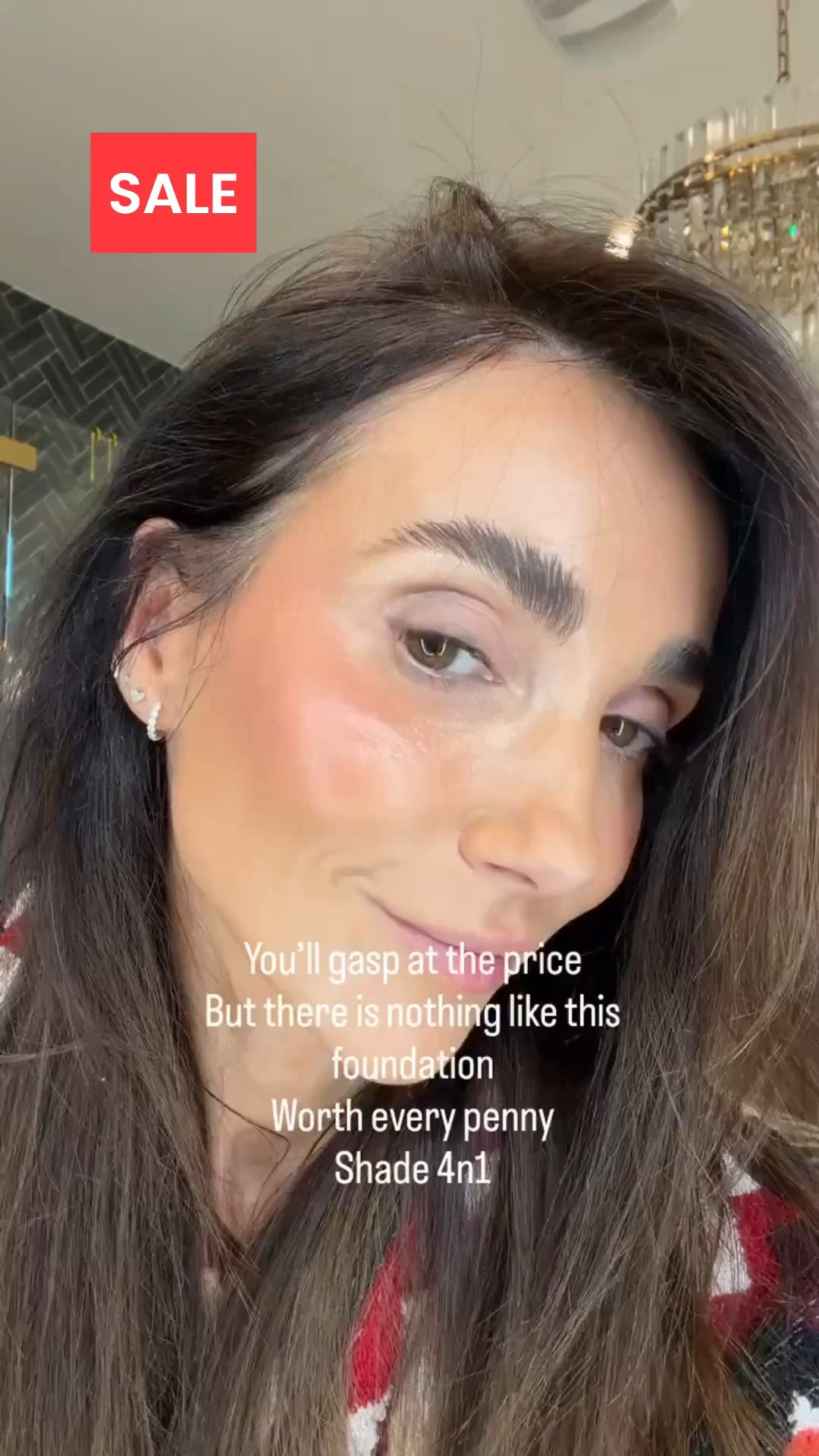 Estée Lauder Re-Nutriv Ultra Radiance Liquid Foundation  in shade 4N1, it's on sale 15% off.

#LTKOver40 #LTKSaleAlert