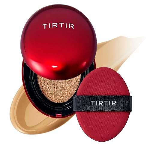 TIRTIR Mask Fit Red Cushion Foundation | Full coverage, Weightless, Skin fit, Satin Glow Finish, Korean Makeup BB Foundation, beauty, Tattoo cover up, Buildable (#29N Natural Beige, 0.63 Fl Oz) | Amazon (US)