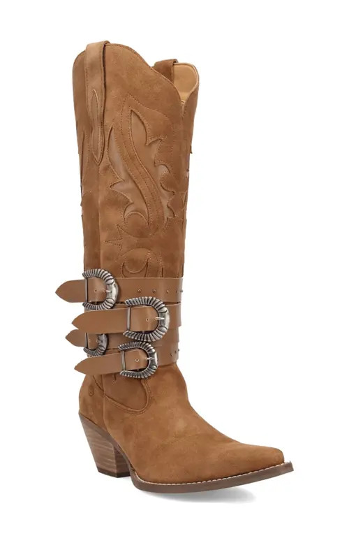 Dingo Buck Wild Knee High Western Boot in Brown at Nordstrom, Size 11 | Nordstrom