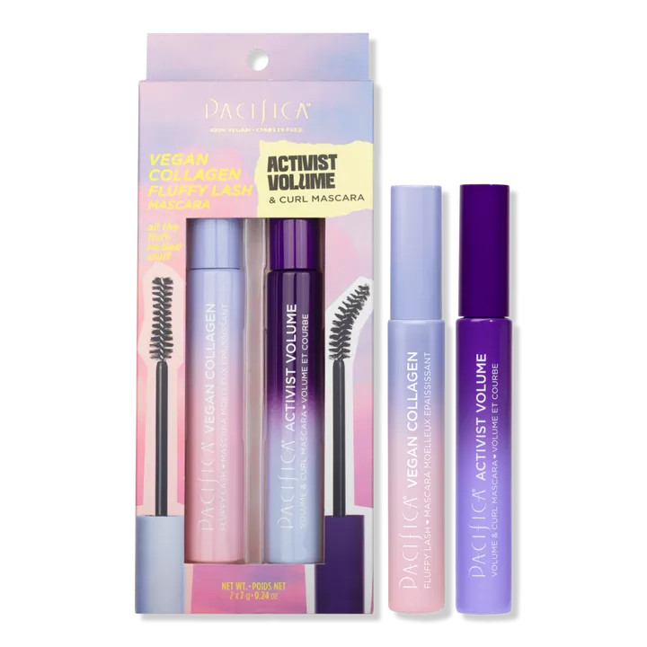 Vegan Collagen Fluffy Lash Mascara and Activist Volume & Curl Mascara Set | Ulta