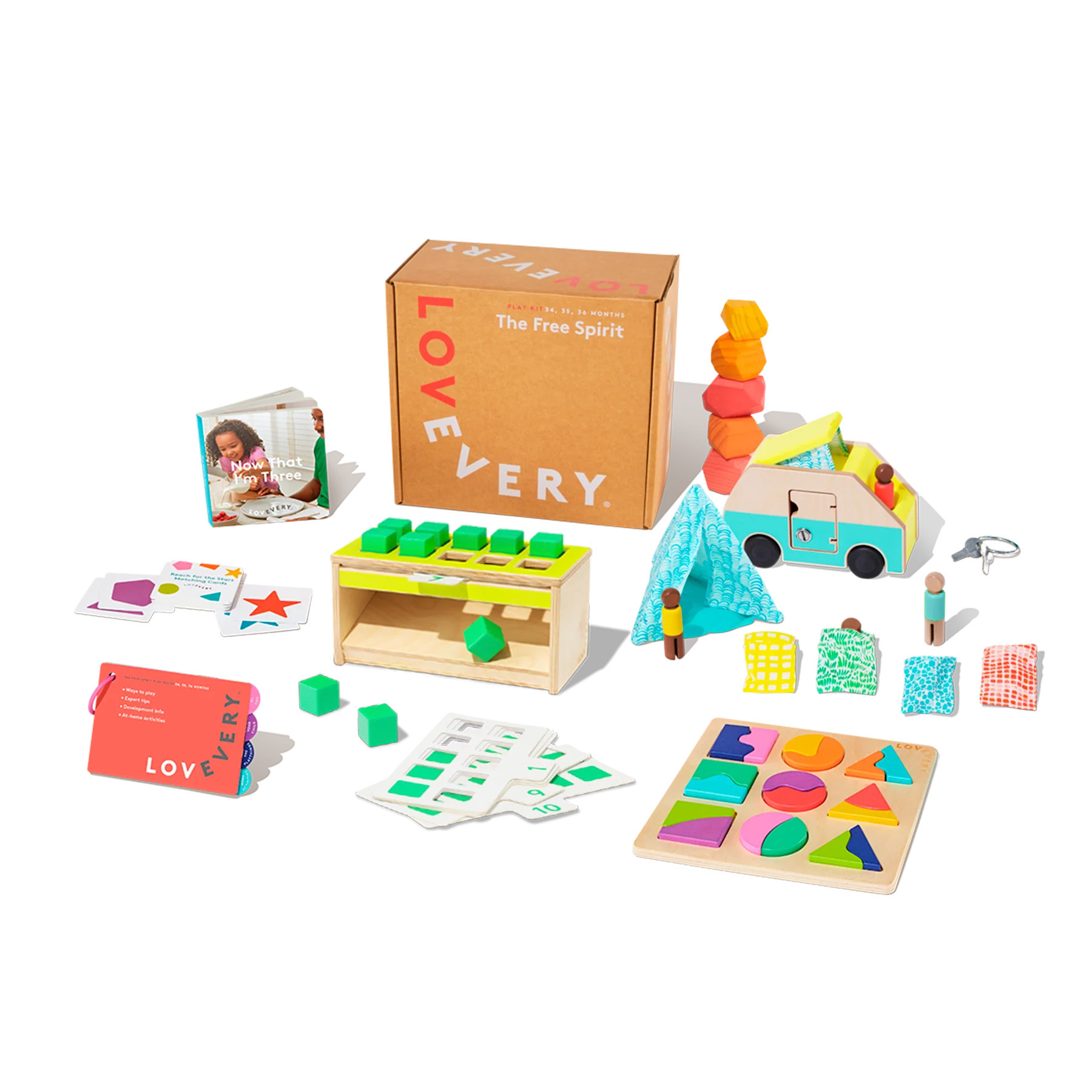 Lovevery Free Spirit Kit | The Play Kits | Toddler Toy Subscription For 2 Year Olds | Toddler Pretend Play Development Toy Subscription | LOVEVERY