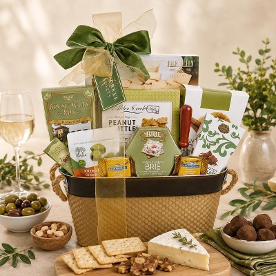 Tasteful gourmet gift basket