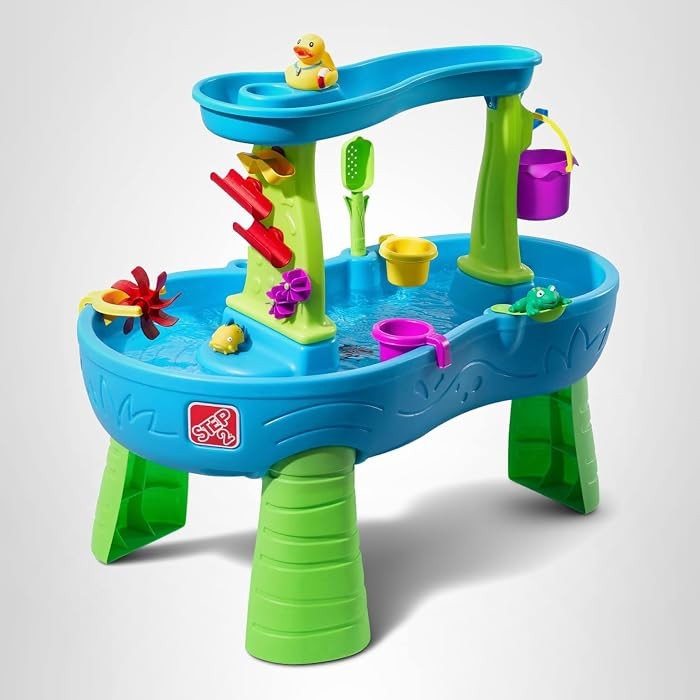 Step2 Rain Showers Splash Pond Water Table, Kids Water and Sand Activity Sensory Playset, Summer ... | Amazon (US)