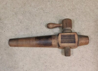 Antique Redlich's Wood Keg Tap Warranted Fully Saturated Spigot Beer Whiskey | eBay US