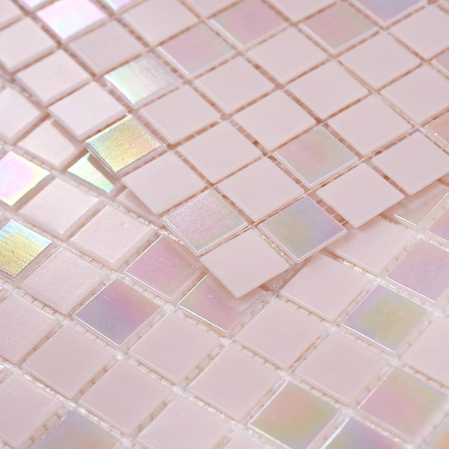 11.5sqft Pink Mosaic Tiles for Bathroom Floor and Wall, Kitchen Backsplash, Shower and steam Area... | Amazon (US)