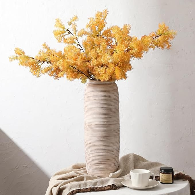 ALMA White Tall Vase for Floor, 18'' Extra Large Vase for Pampas Grass Dried Flower Bouquet, Big ... | Amazon (US)
