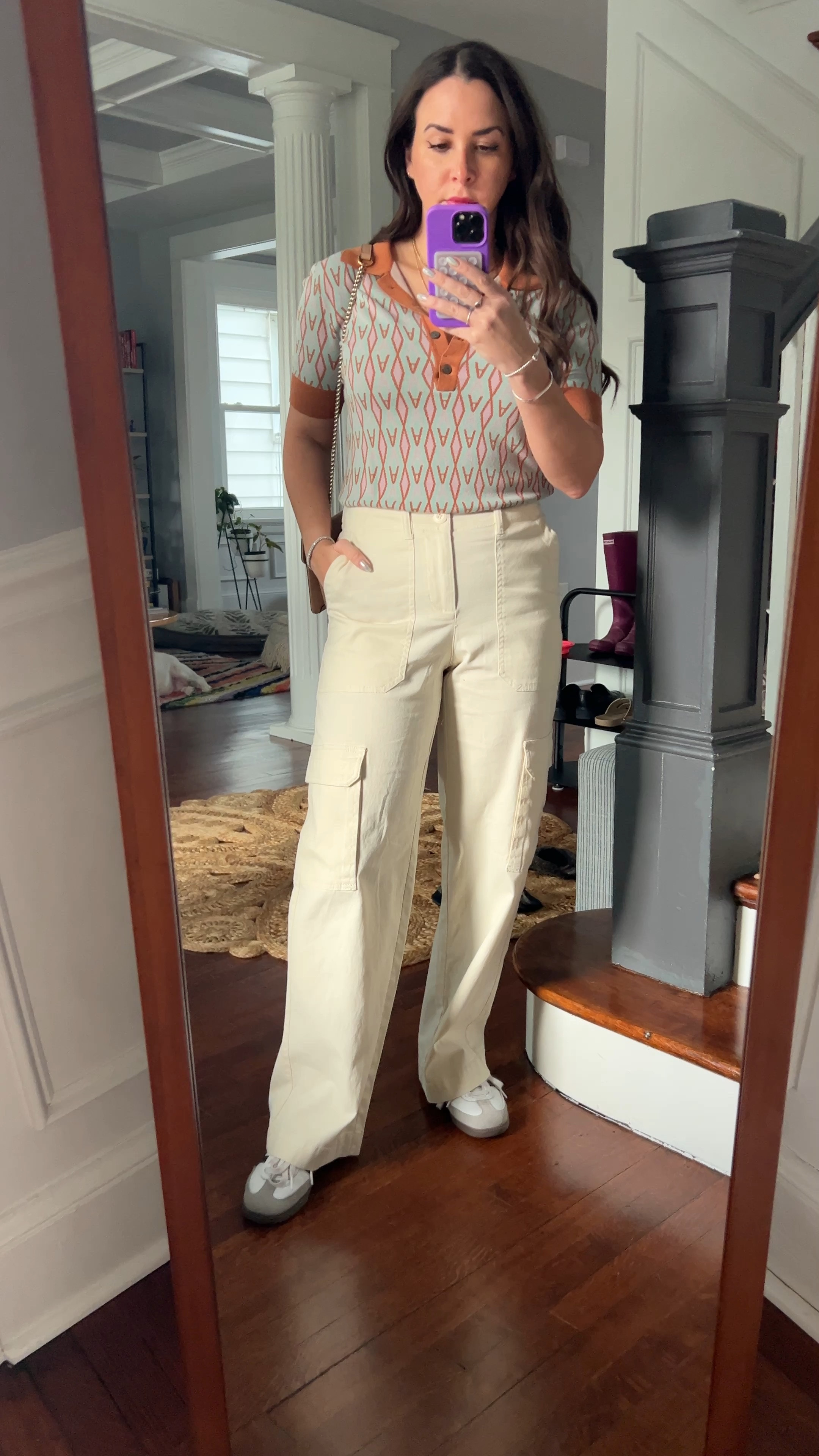 Cargo pants. Target cargo pants. Polo. Casual spring style. 

#LTKfindsunder50 #LTKVideo #LTKsalealert