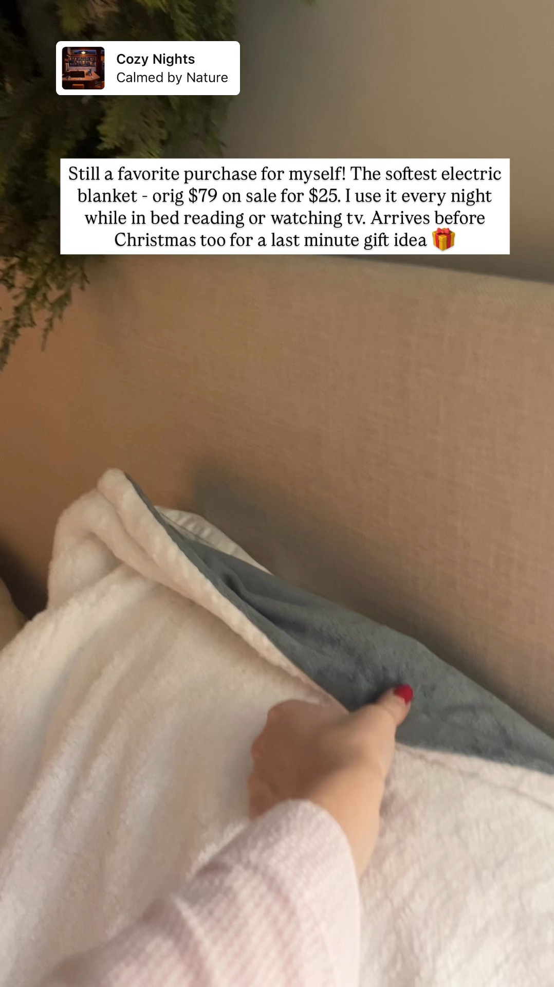 Still a favorite purchase for myself! The softest electric blanket - orig $79 on sale for $25. I use it every night while in bed reading or watching tv. Arrives before Christmas too for a last minute gift idea 🎁

#LTKGiftGuide #LTKFindsUnder50 #LTKHoliday