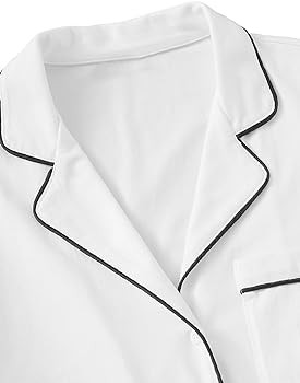 Floerns Women's Notch Collar Short Sleeve Sleepwear Two Piece Pajama Set | Amazon (US)