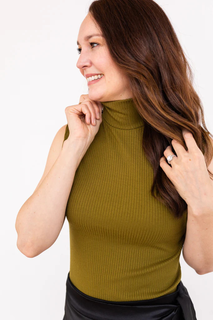 Sleeveless Turtleneck Bodysuit for Tall Women | Liv Tall