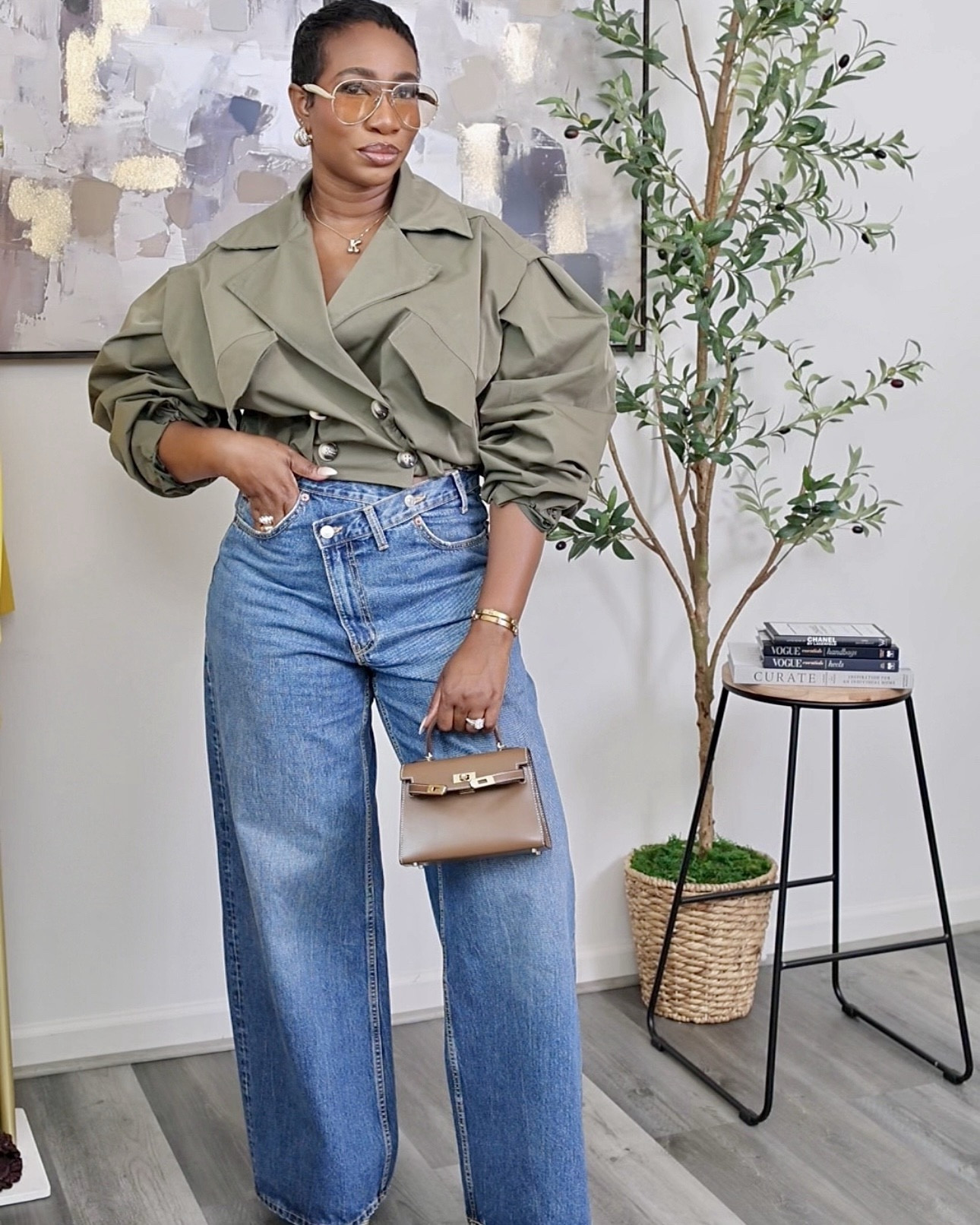 Are you team beige or team green cropped trench? They so cute and perfect for fall.
Size S/M trench 
Size medium bodysuit 
Size 10 pants




#LTKStyleTip #LTKFindsUnder100 #LTKSeasonal