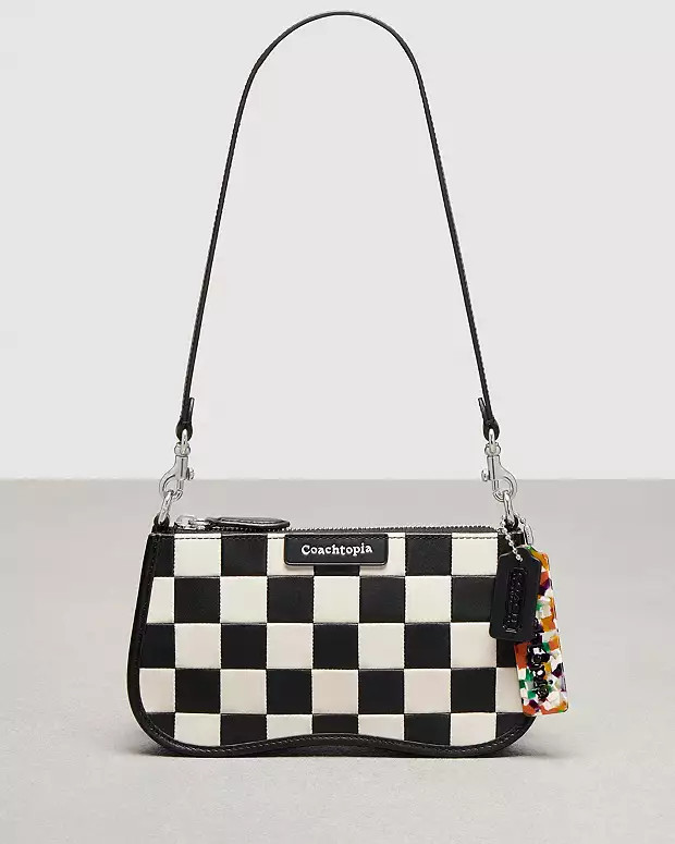 Alter/Ego Small Wavy Shoulder Bag In Checkerboard Upcrafted Leather | Coach (US)