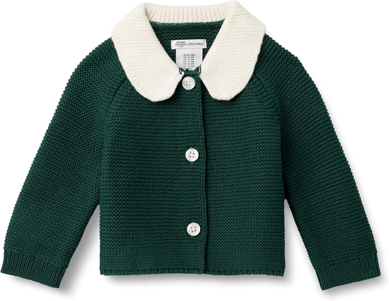 Amazon Essentials x Sofia Grainge Unisex Toddlers and Babies' Peter Pan Collar Sweater Jacket | Amazon (US)