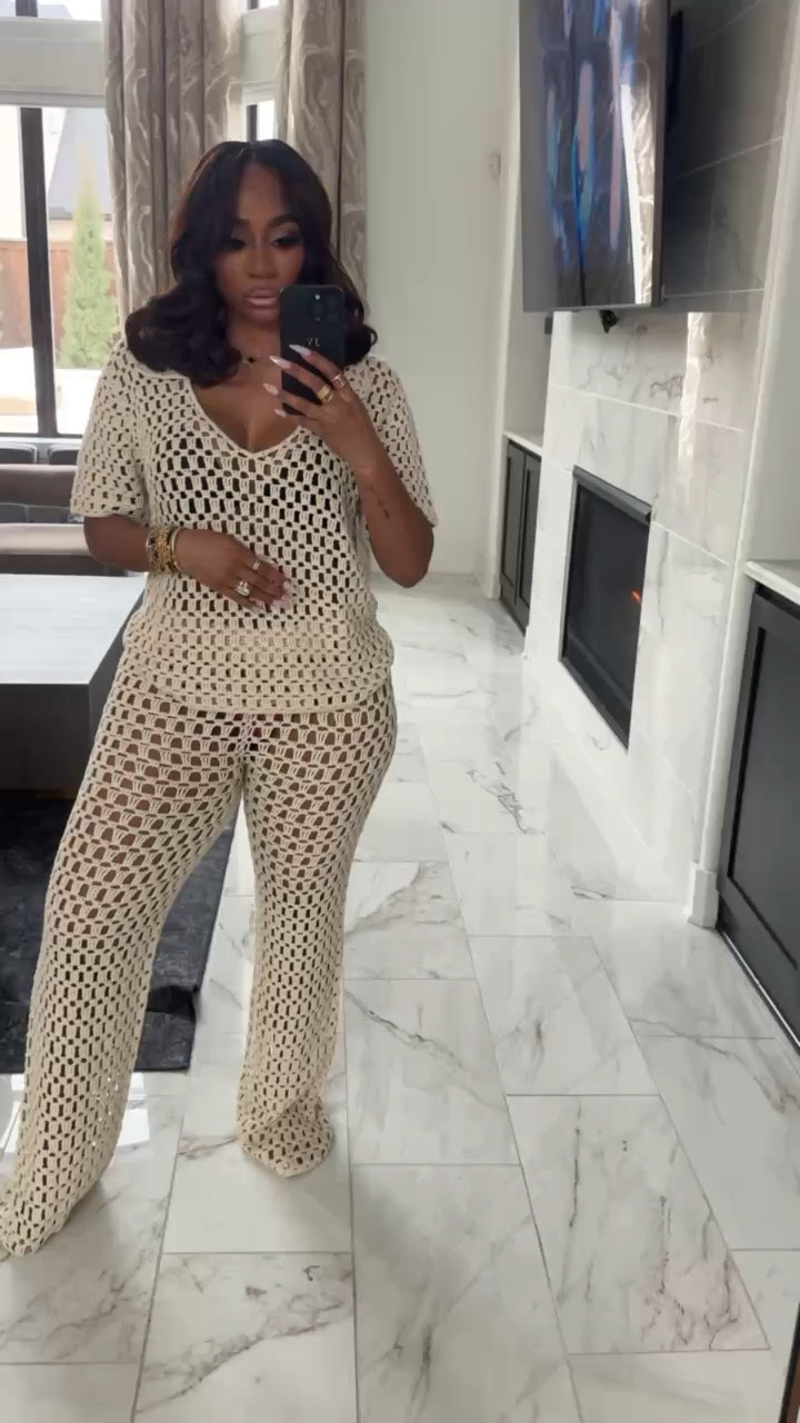 Vacation set find! Love the open knit look! Would pair with any color sandals! 

#LTKFindsUnder100 #LTKSeasonal #LTKStyleTip