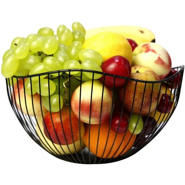 Esafio Wire Fruit Basket Kitchen Bowl dining room decor finds velvet accent chair table deals | Walmart (US)
