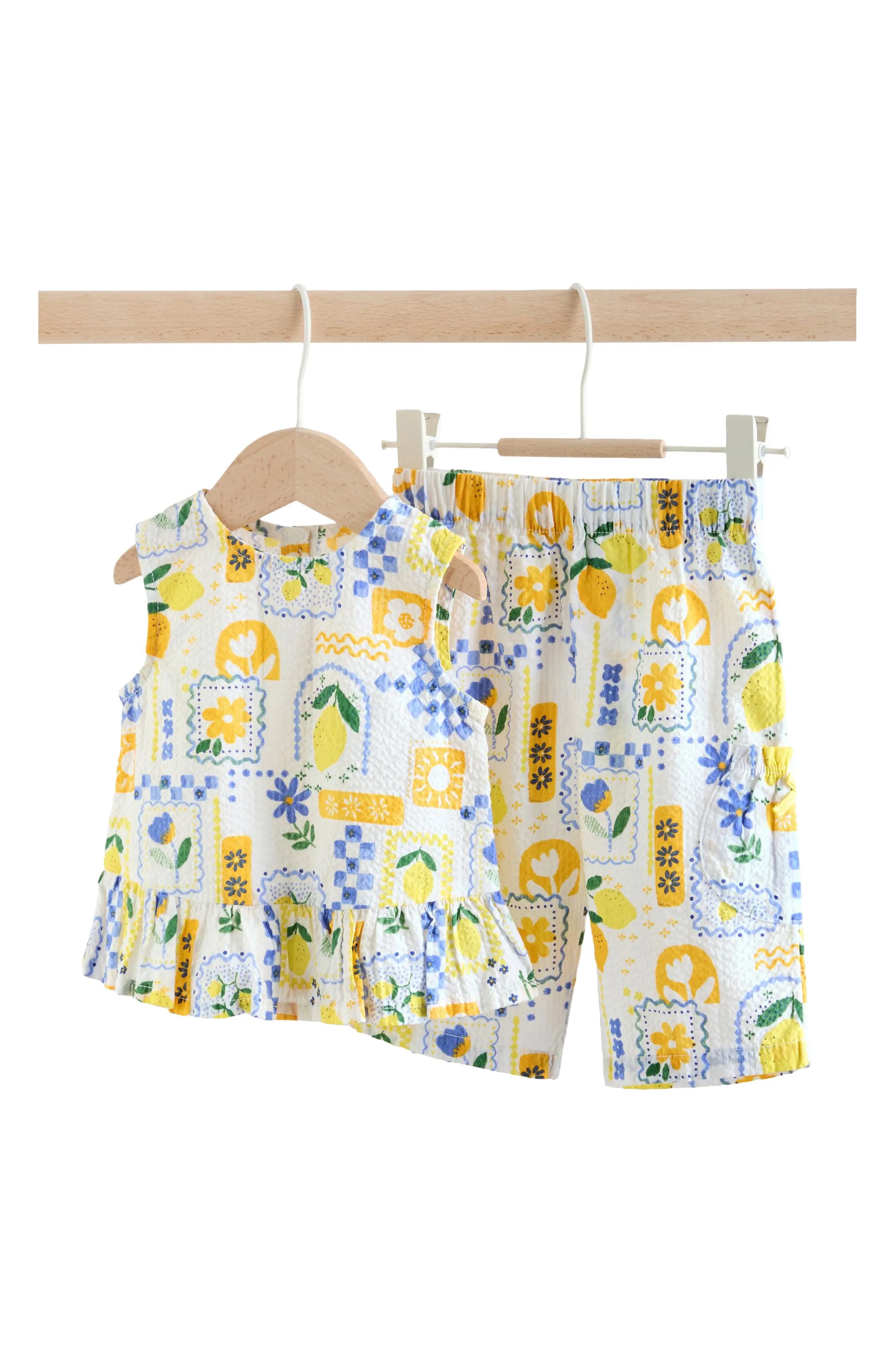 Kids' Tile Print Sleeveless Top & Pants (Women) | Nordstrom | Nordstrom