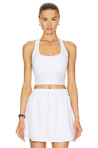 Spacedye Well Rounded Cropped Halter Tank Top | FWRD 