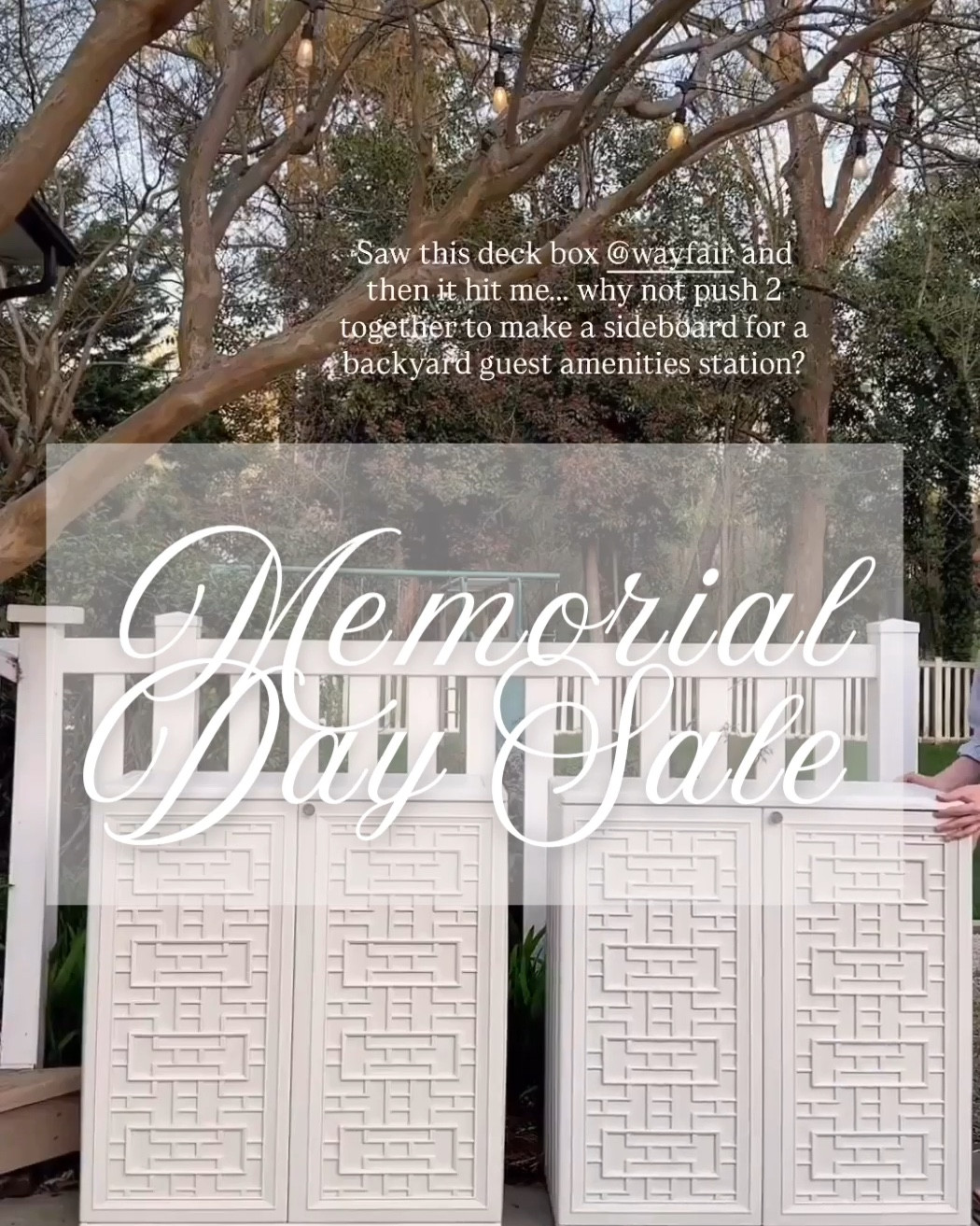 Memorial Day Sale! 

Outdoor buffet, console table, pool box 

#LTKSeasonal #LTKSaleAlert