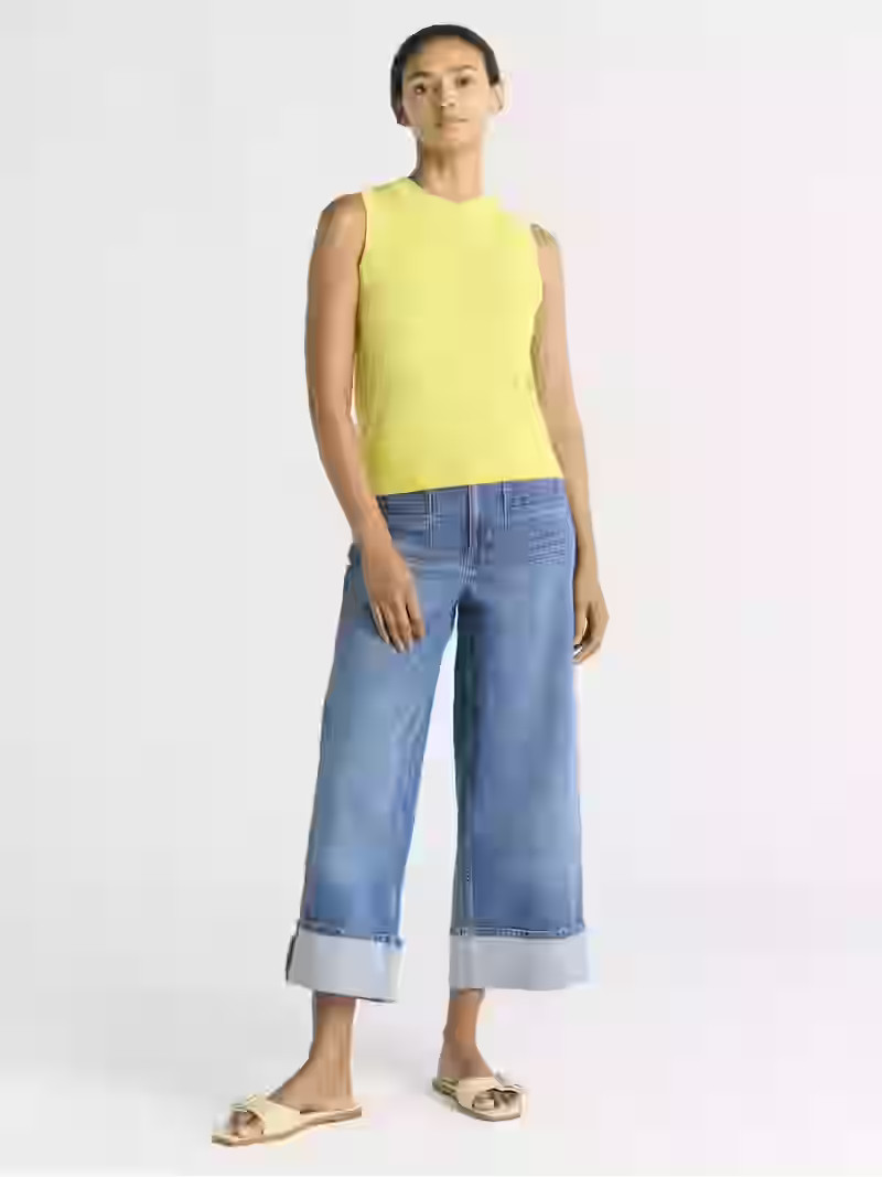 Free Assembly Women's Sleeveless Sweater Shell, Lightweight, Sizes XS-2XL | Walmart (US)