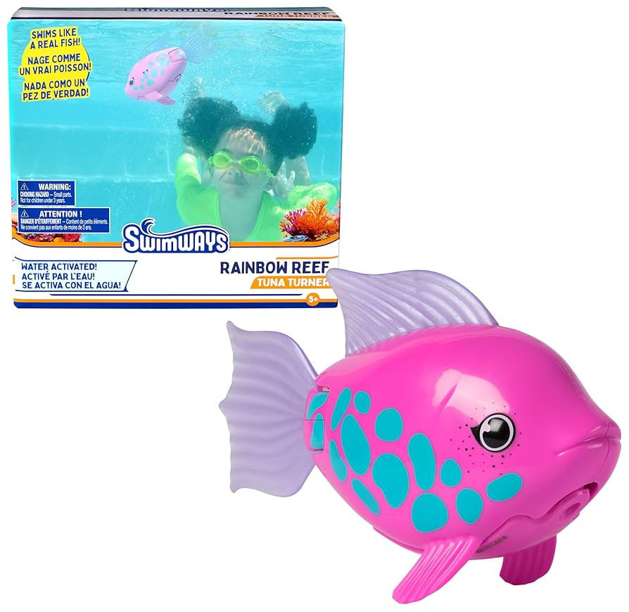 SwimWays Rainbow Reef Fish Toy, Kids Swimming Accessories & Water Toys, Learn to Swim Pool Toys f... | Amazon (US)