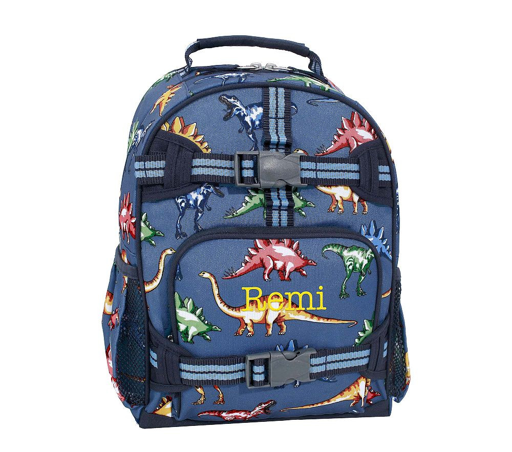 Mackenzie Blue Multi Dino Backpacks | Pottery Barn Kids