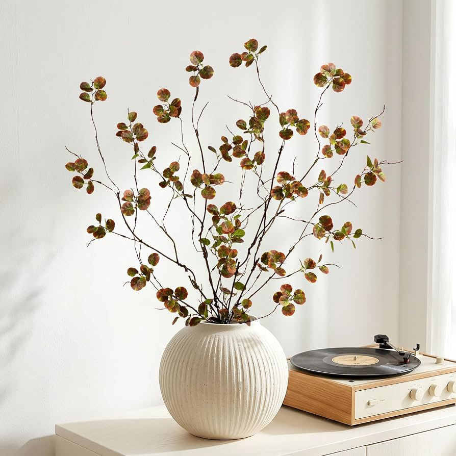 Artificial Eucalyptus Stems for Vase 4PC - 36 Inch Fake Plant Branches for Indoor Outdoor, Silk F... | Amazon (US)