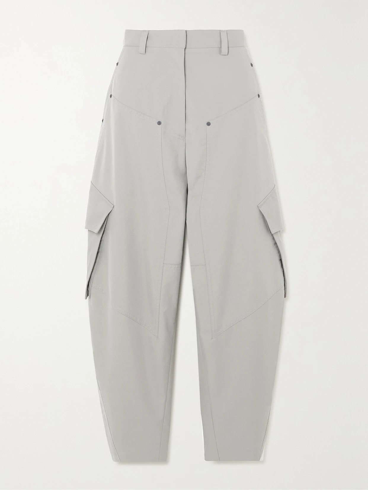Loewe - Cotton-blend Gabardine Tapered Cargo Pants - Gray | NET-A-PORTER (US)