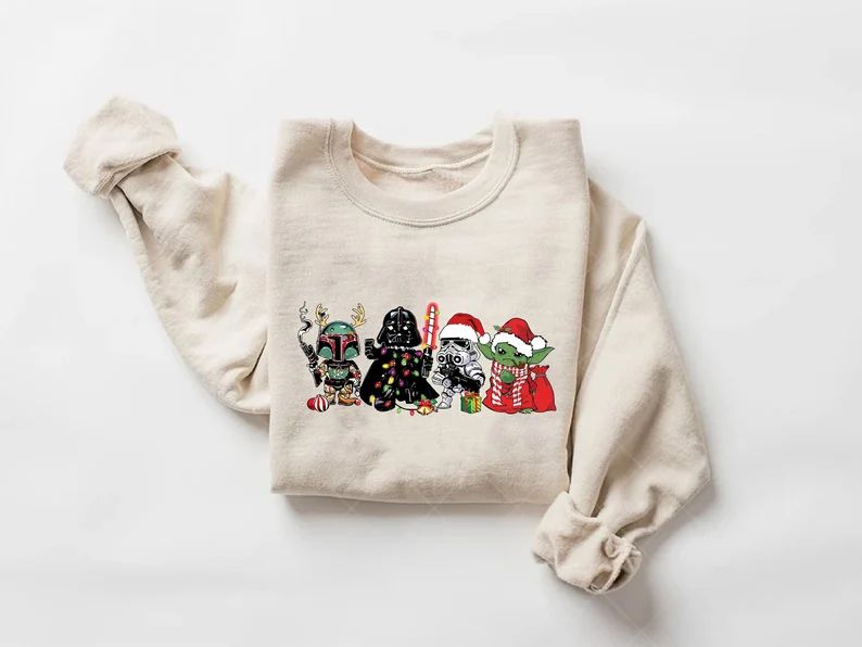 Star Wars Christmas Sweatshirt With Darth Vader Stormtroopers - Etsy | Etsy (US)