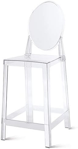 2xhome Transparent ghost bar stool 25", | Amazon (US)