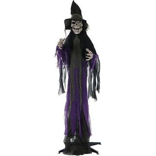 6 ft. Skeleton Witch Halloween Prop | The Home Depot