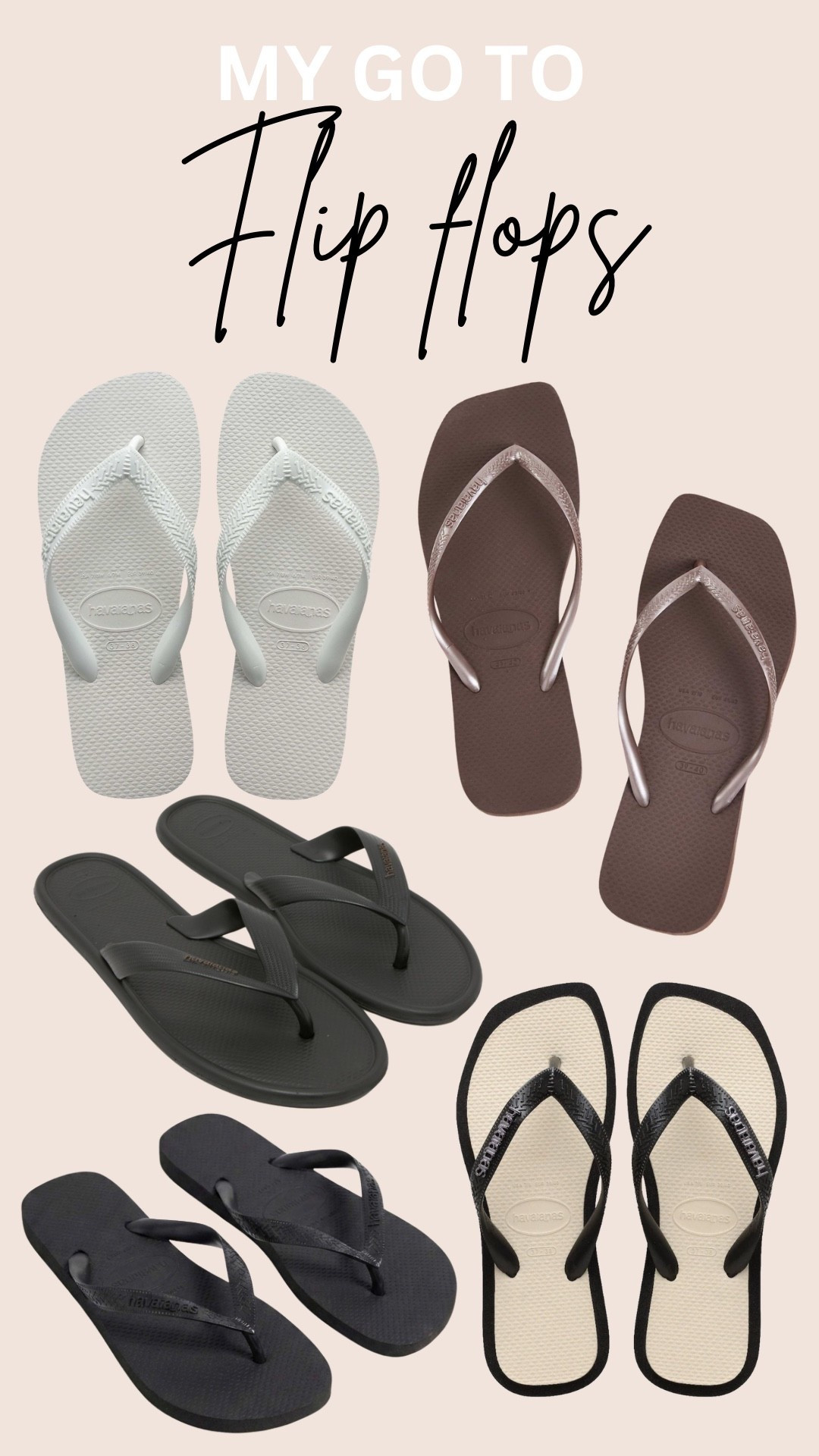 My go to flip flops for summer ✨🤍