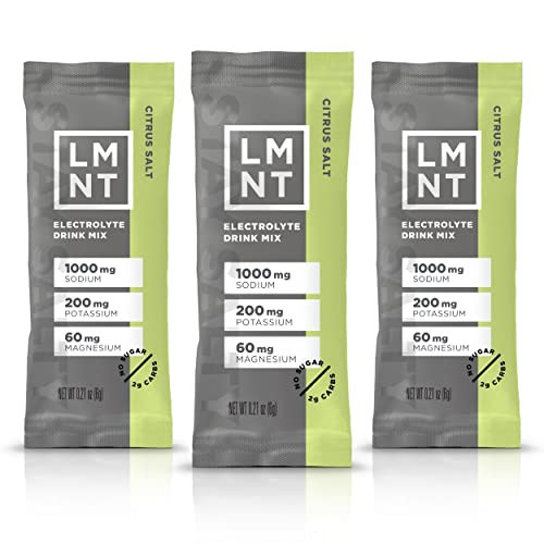 LMNT Zero Sugar Electrolytes - Citrus Salt | Drink Mix | 30-Count | Amazon (US)