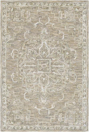 Birch Lane™ Kornegay Hand-Tufted Wool Taupe Area Rug | Wayfair North America