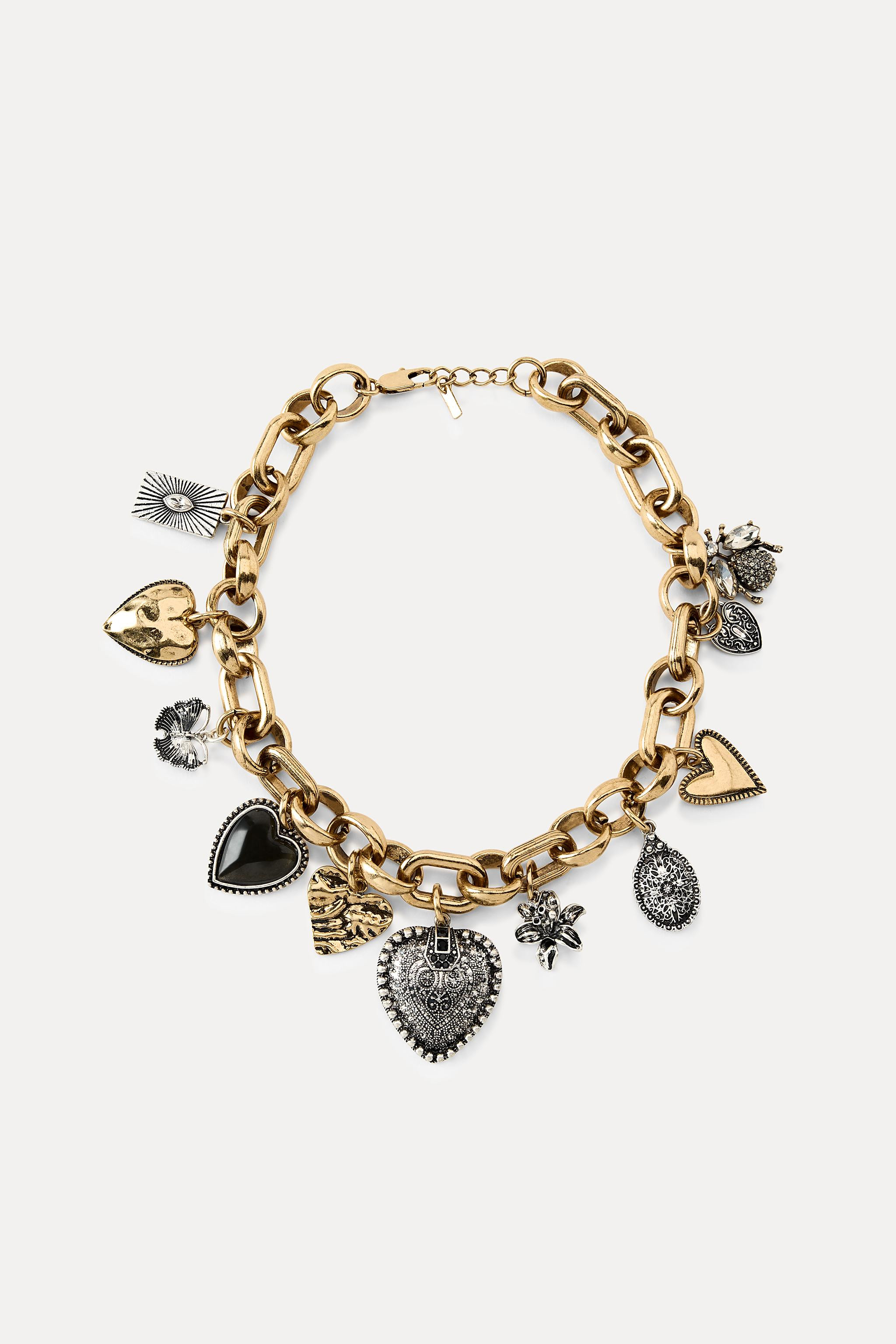 HEART CHARMS NECKLACE | Zara US