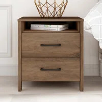 Chivonne 22.7" 2  Drawer Nightstand | Wayfair North America