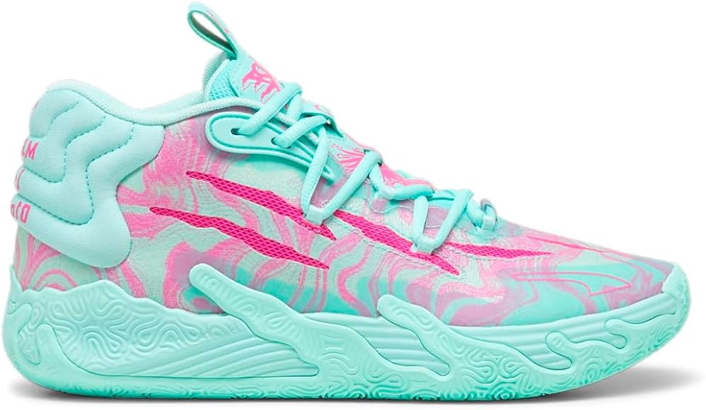 PUMA Mens Mb.03 Miami Basketball Sneakers Shoes - Green, Pink | Amazon (US)