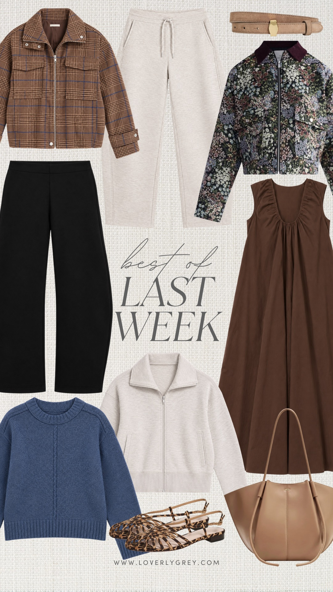 Sharing the top sellers from last week! Loving these fall finds!

Loverly Grey, Target, Walmart, fall outfit, leopard print, tote bag, suede belt, matching set, barrel pants, brown dress, fall jacket 

 #LTKSeasonal