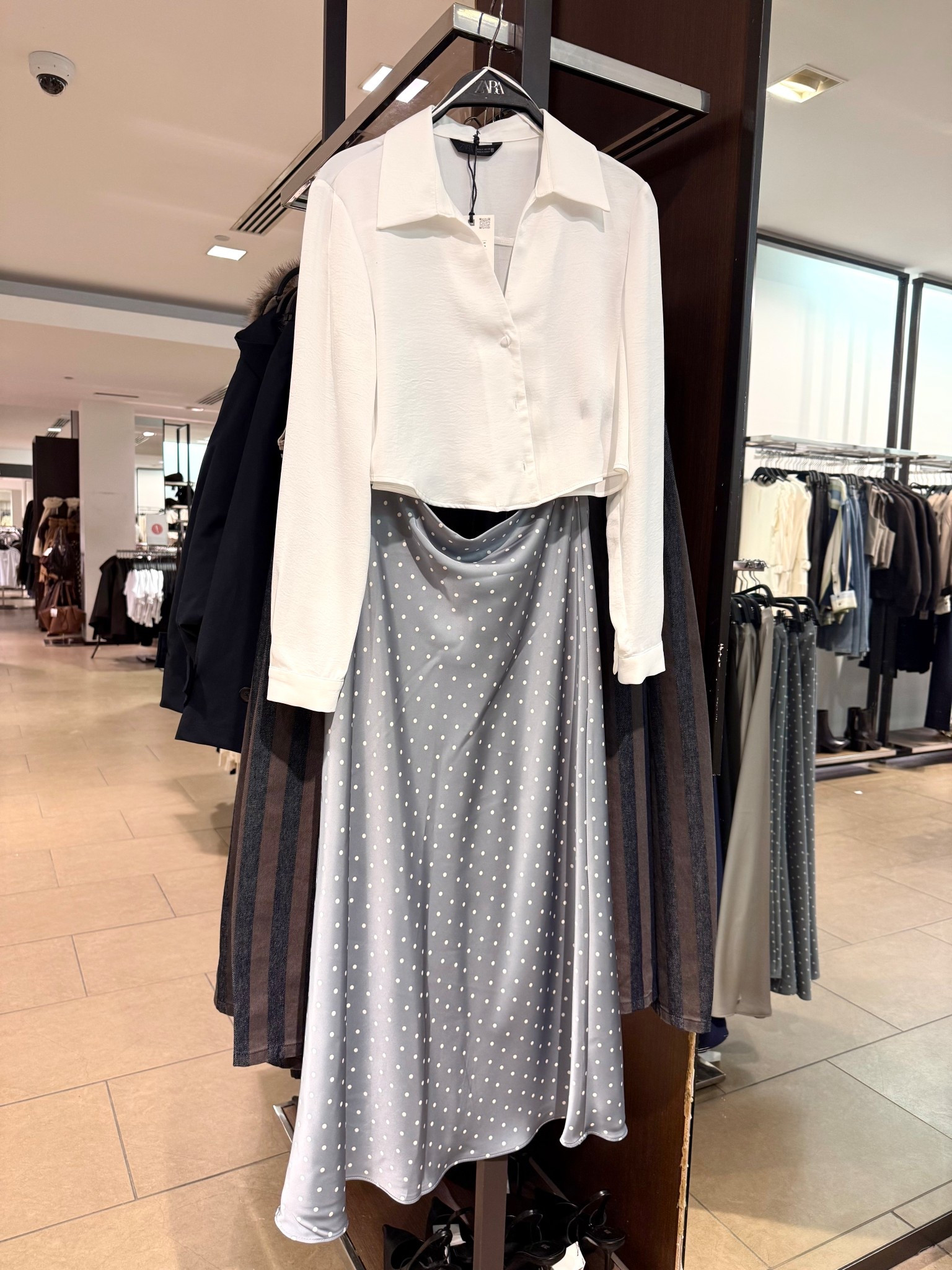 Satin polka dot skirt. Polka dot is making a huge comeback and I’m loving this blue and white one 

#LTKWorkwear #LTKMidsize #LTKSeasonal