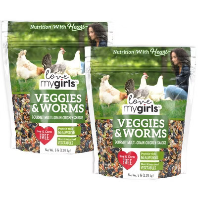 Love My Girls: Veggies & Worms Gourmet Multi-Grain Treats, 2 Pack (5lb Bags) | Target