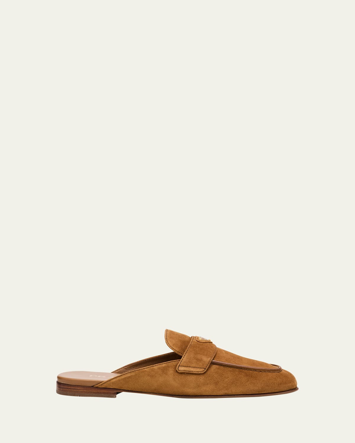 Logo Suede Loafer Mules | Bergdorf Goodman