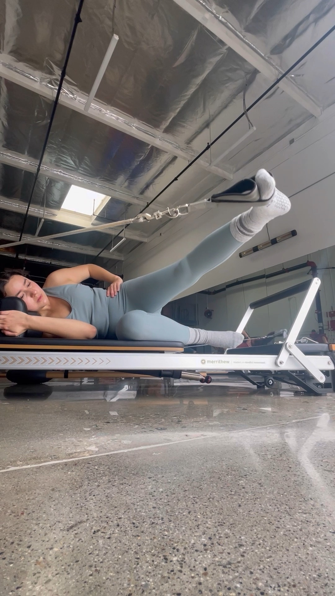 Pilates Outfit! Cosmic grey set and light grey grip socks 🫶🏼

#LTKunder100 #LTKunder50 #LTKfit