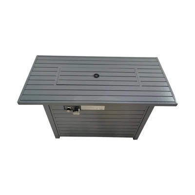 Outdoor 24" Gas Fire Pit Table with Lid – Durable Steel Construction | Wayfair North America