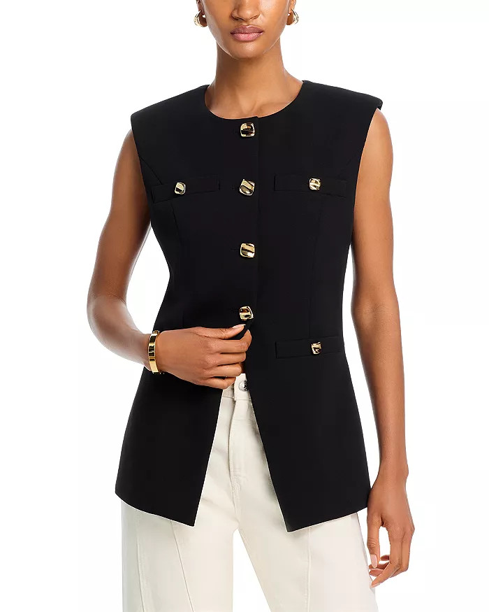 Endless Rose Gold Tone Button Long Vest Women - Bloomingdale's | Bloomingdale's (US)
