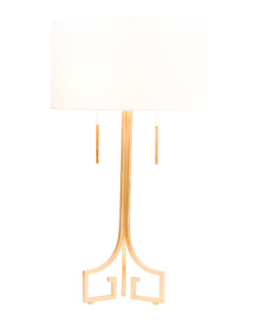 33in Le Chic Metal Leaf Table Lamp | TJ Maxx