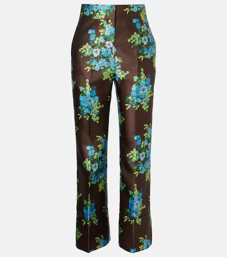 AlÃ©mais Floral satin bootcut pants | Mytheresa (US/CA)