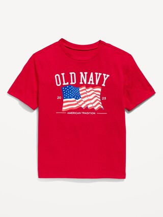 Gender-Neutral Short-Sleeve Logo-Graphic T-Shirt for Kids | Old Navy (US)