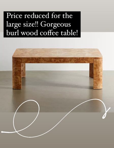 Price reduced on this gorgeous burl wood coffee table!

Shop cute living room decor here and on my blog too!

#LTKsalealert #LTKhome #LTKFind