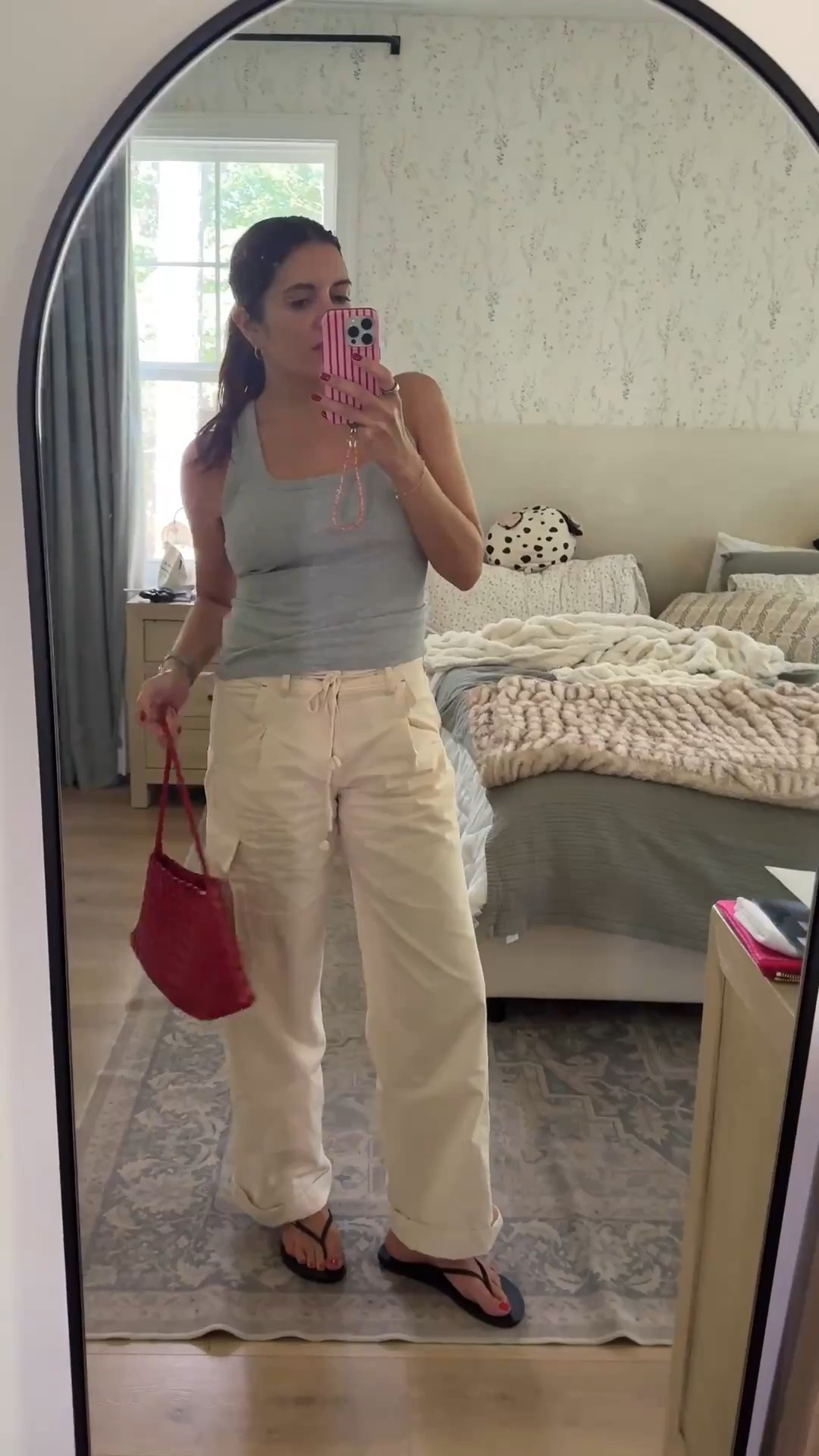 100% cotton pants!! I’m loving these for early fall. I’m 5’7” in a size small in both the pants and the bra tank top.

#LTKOver40 #LTKTall