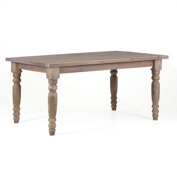 Grain Wood Furniture Valerie 63-inch Solid Wood Dining Table - Driftwood | Bed Bath & Beyond